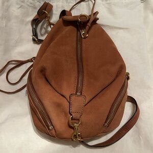 Rebecca Minkoff Julian Convertible Suede mini backpack